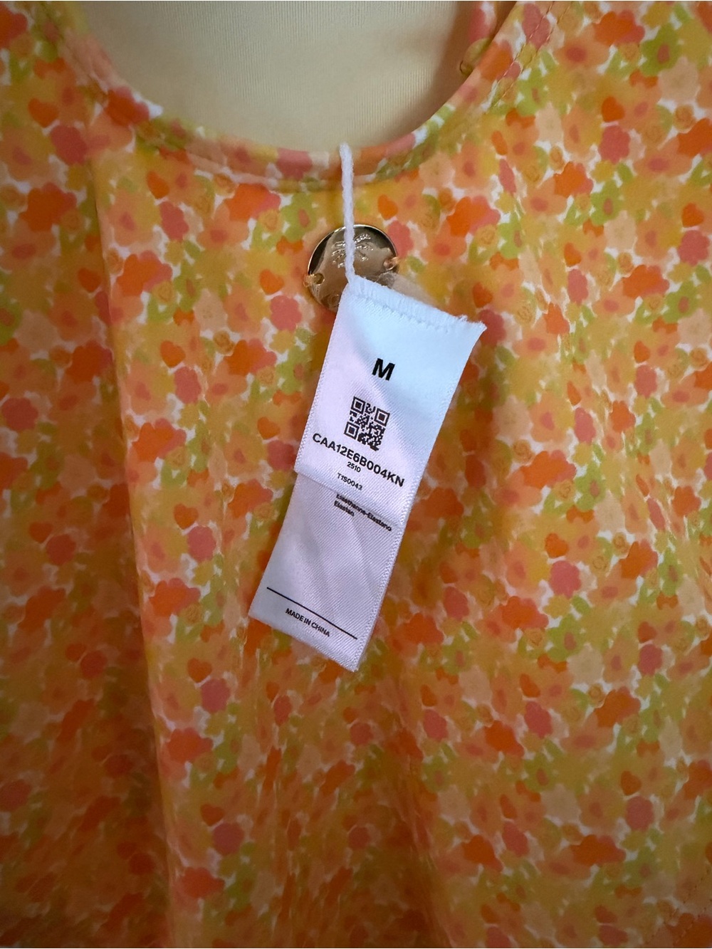 Cupshe’s Yellow and orange Floral one piece swimsuit new without tag - Picture 4 of 7